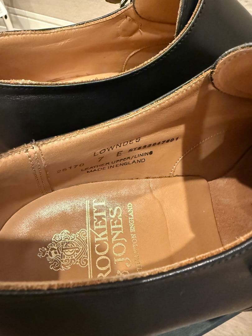 【美品】Crockett & Jones LOWNDES 7E