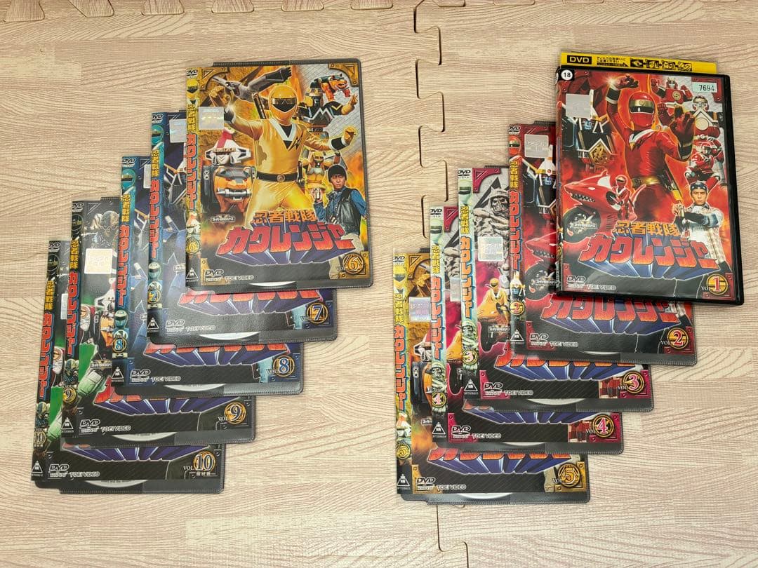 忍者戦隊カクレンジャー10枚セット+五星戦隊ダイレンジャー全10巻セット