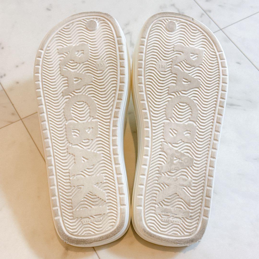 Racbaki ラクバキ イージーサンダル レディースM ホワイト 白