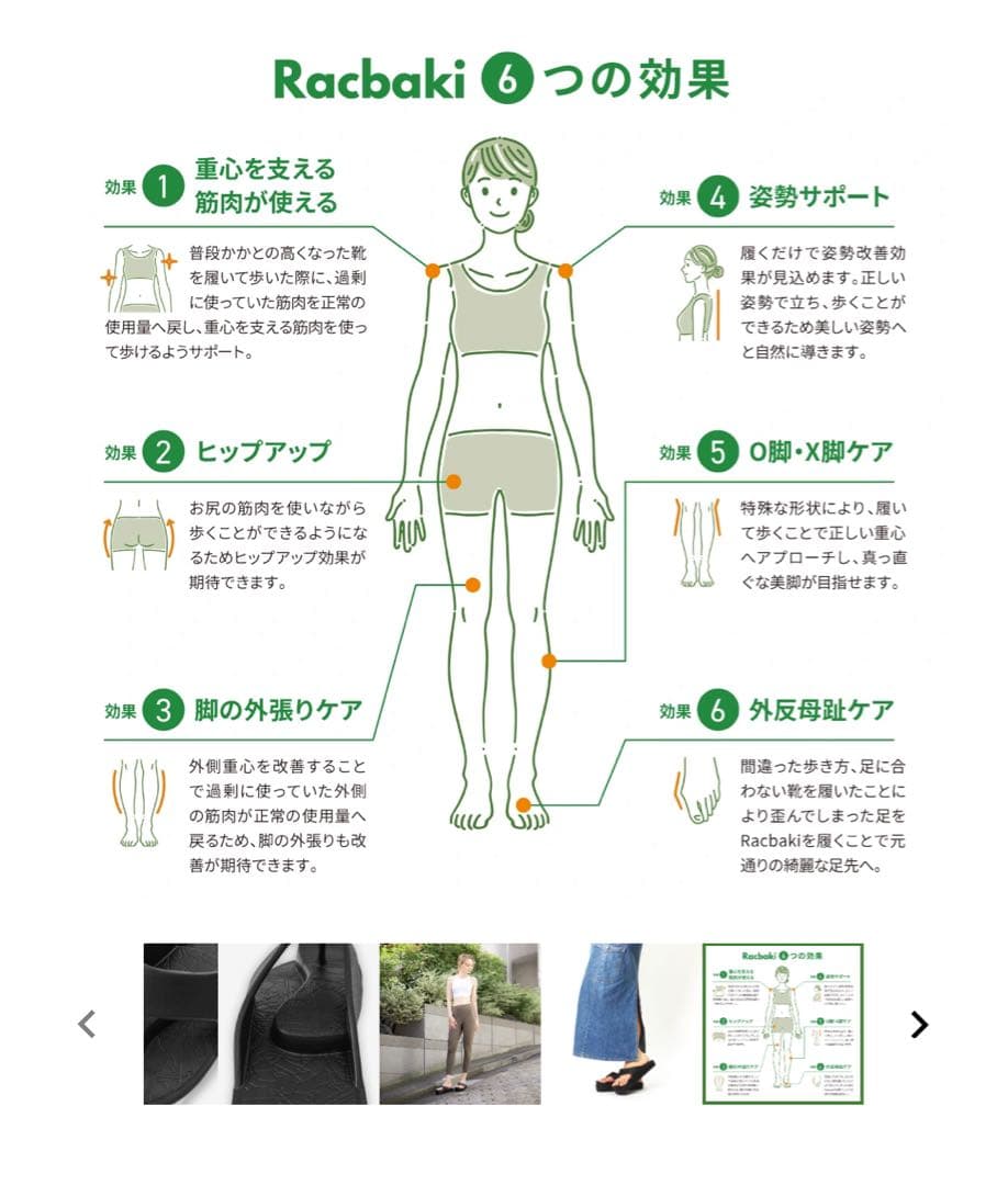 Racbaki ラクバキ イージーサンダル レディースM ホワイト 白