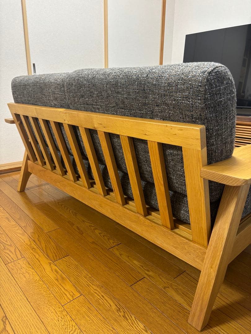 【美品】ソファ2人掛け 東京インテリア　オークライフシリーズ