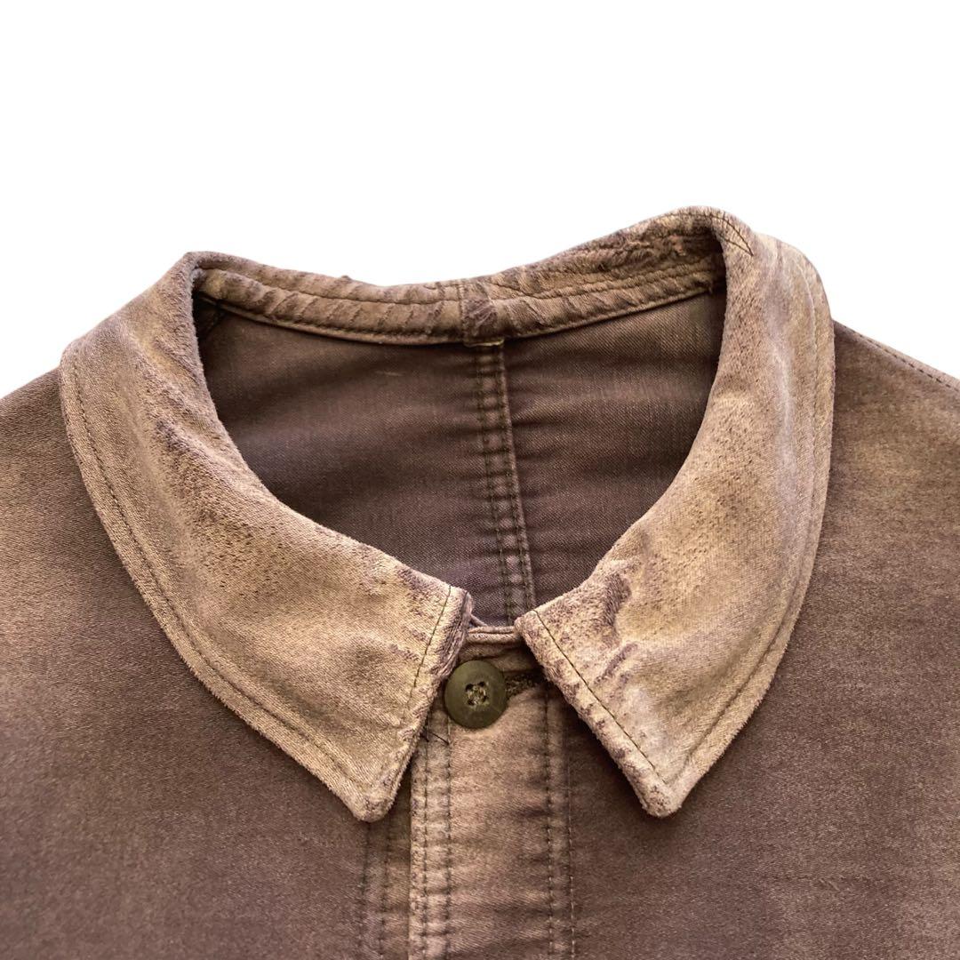 〜70sヴィンテージ モンサンミッシェル ブラックモールスキンジャケットフレンチ