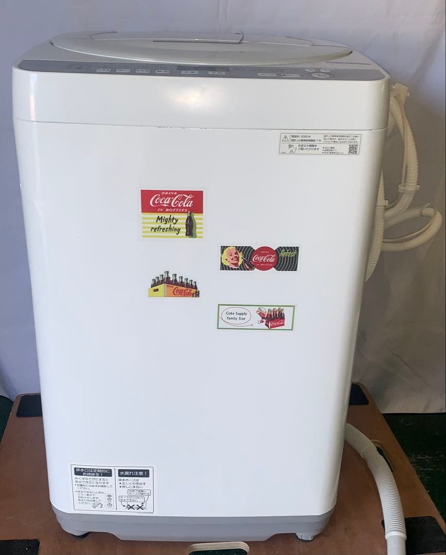 11r50. SHARP 7kg 全自動洗濯機 ES-GE7D 2020年製