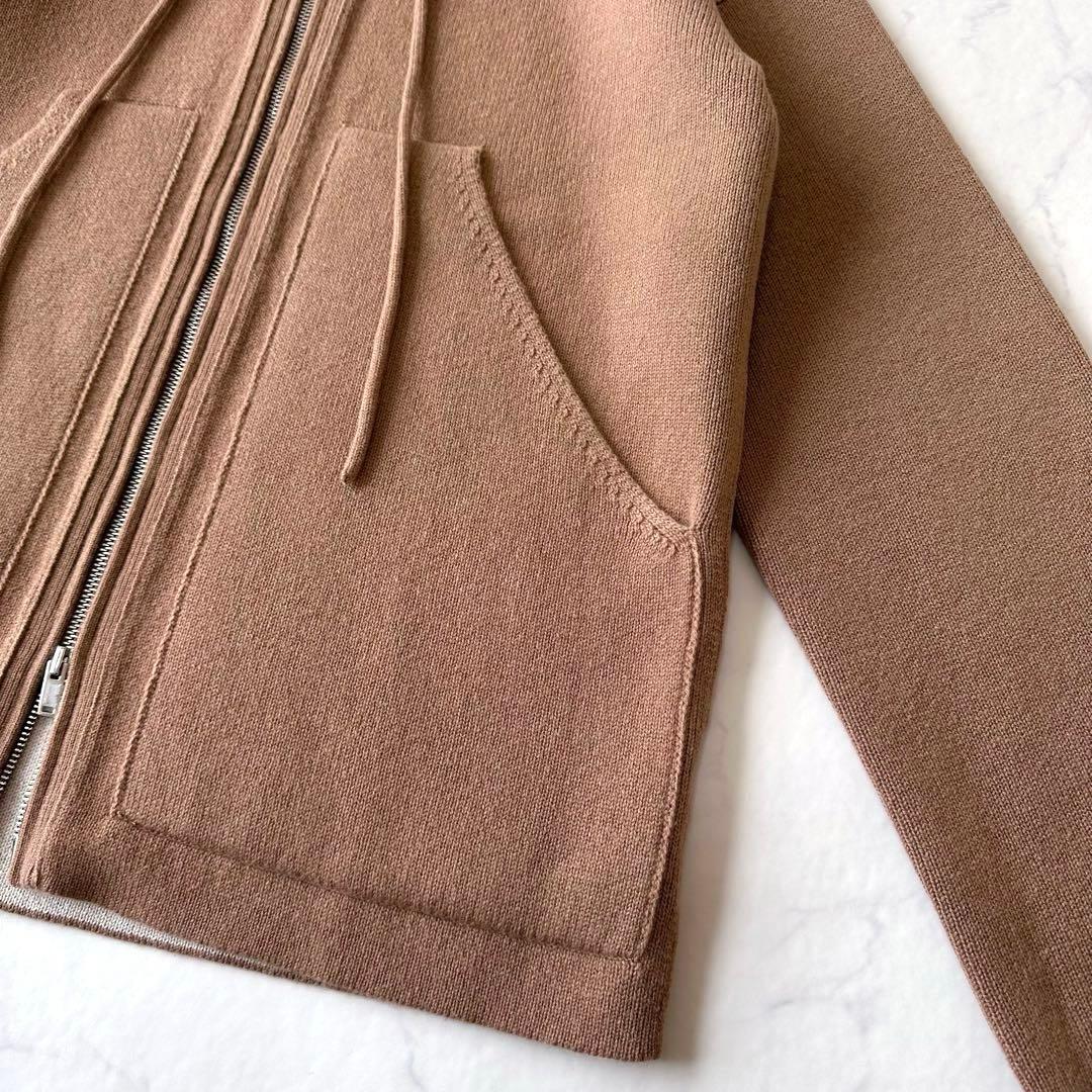 完売品 美品Theory セオリー ダブルフェイスニットフーディー カシミヤ混