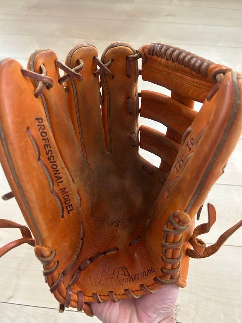 左投げ　外野手　グローブ　軟式　ハタケヤマ