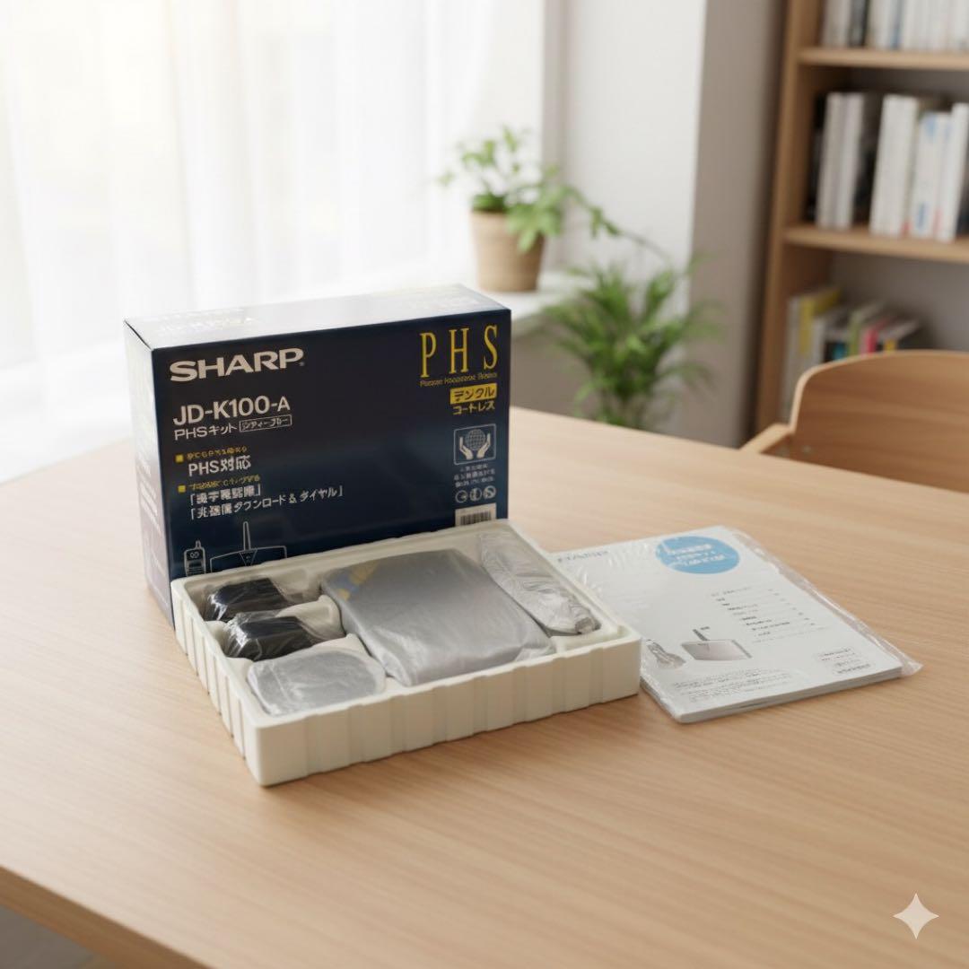 シャープ製のPHSキット「JD-K100-A シティーブルー」2個セット