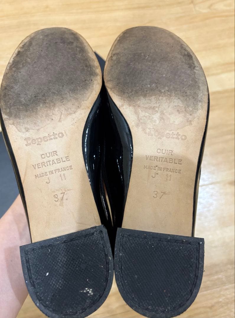 repetto レペットフラットバレーシューズ ブラック 37