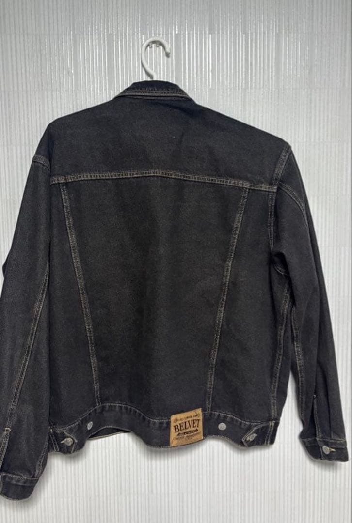 完売品 BELVET Washed Black Denim Jacket