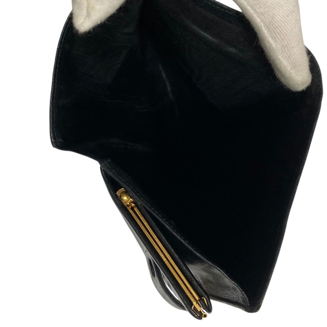 CHANEL 　ガマ口　長財布　ウォレット　ココマーク　ブラック黒　小銭入れ