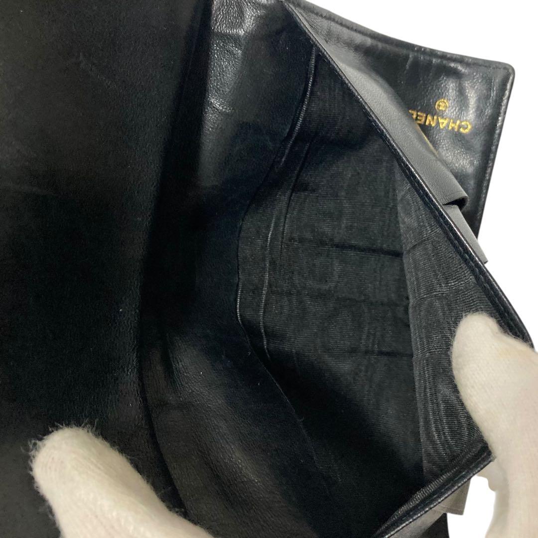 CHANEL 　ガマ口　長財布　ウォレット　ココマーク　ブラック黒　小銭入れ