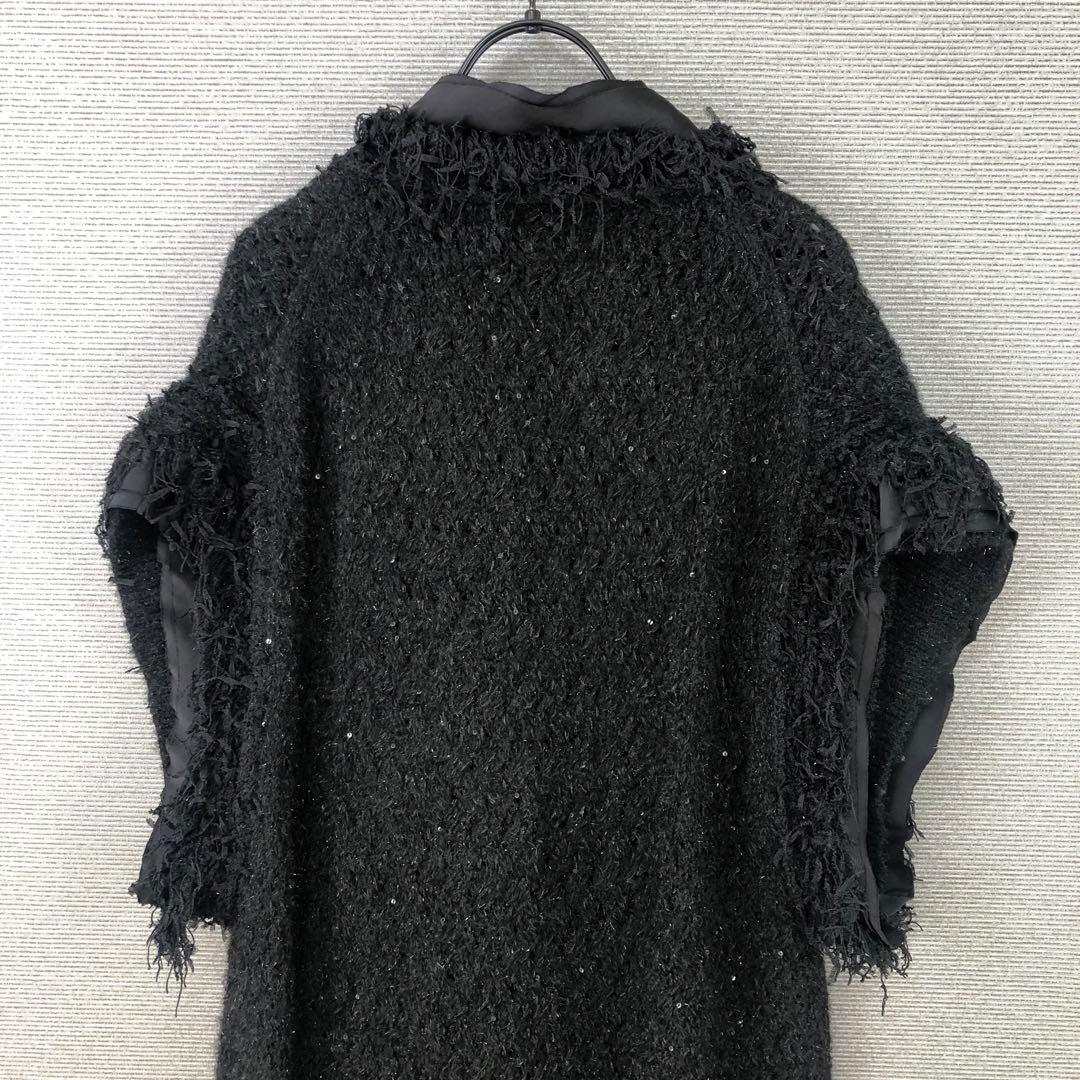 Curensology エトワールニットツイードベスト F ブラック