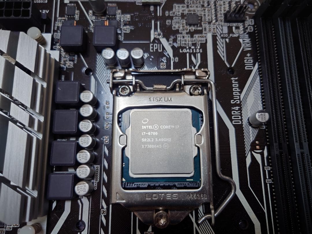 ASUS H270-PRO i7-6700 DDR4 16GB CPUファン