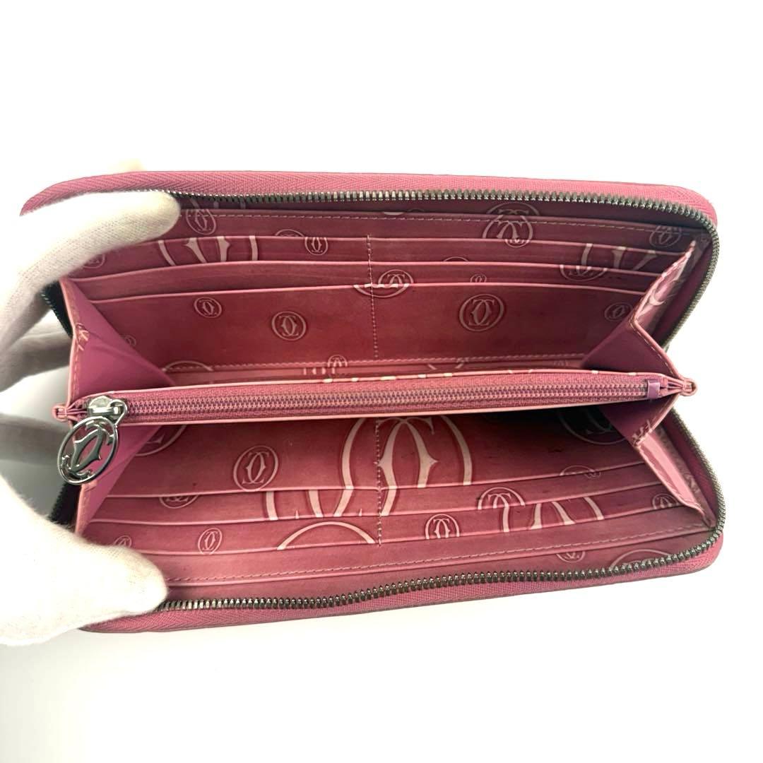 Cartier カルティエ ハッピーバースデー ラウンドファスナー 長財布