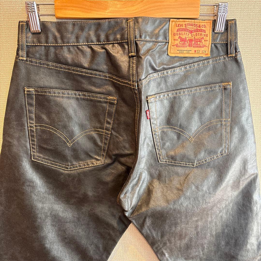 希少 00's Levi's 505 ブラック コーティング W32