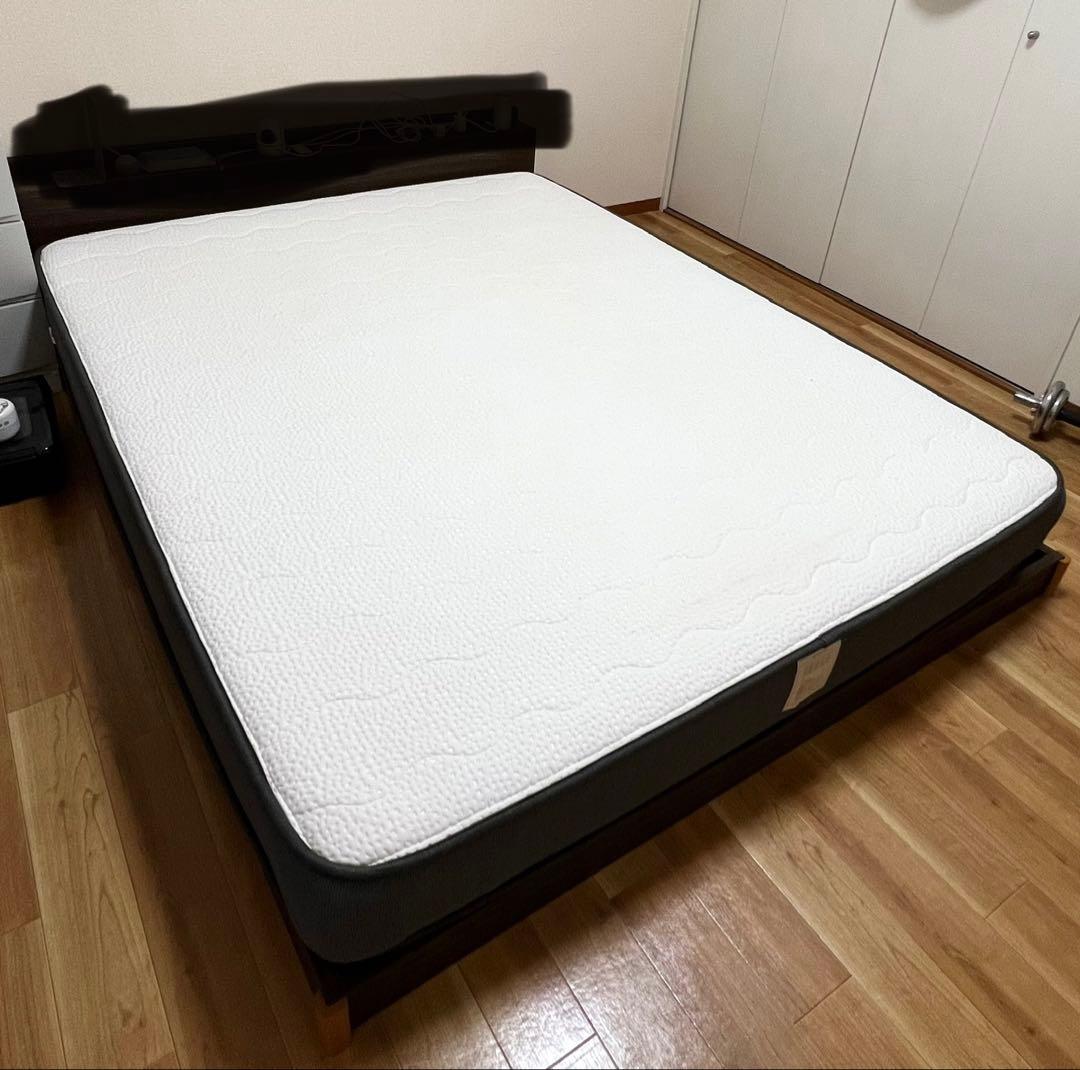 NELLマットレス クイーンサイズ ベッドフレーム