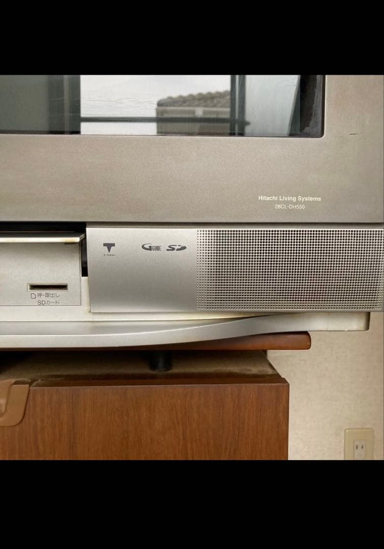 HITACHI 地デジチューナー内蔵 ブラウン管テレビ 28CL-DH550
