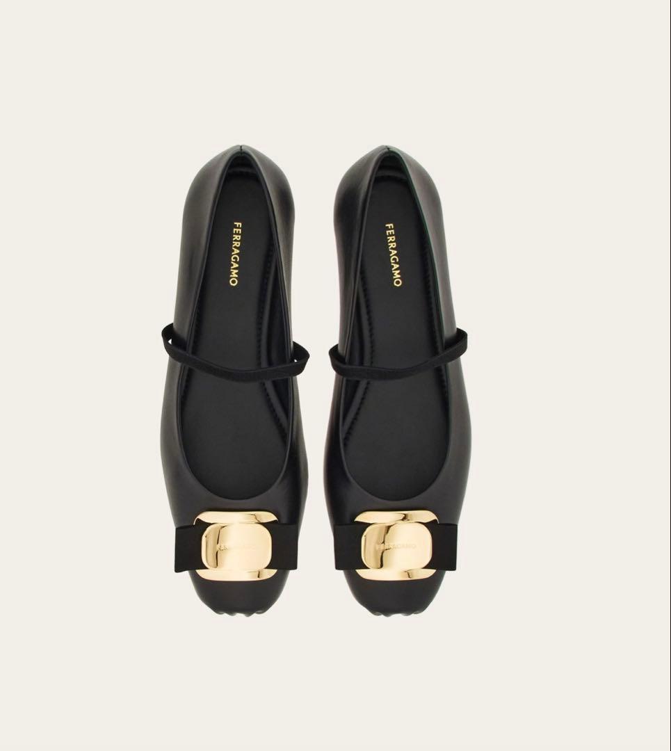 新作デザインフェラガモ　ferragamo バレエシューズフラットシューズ　34