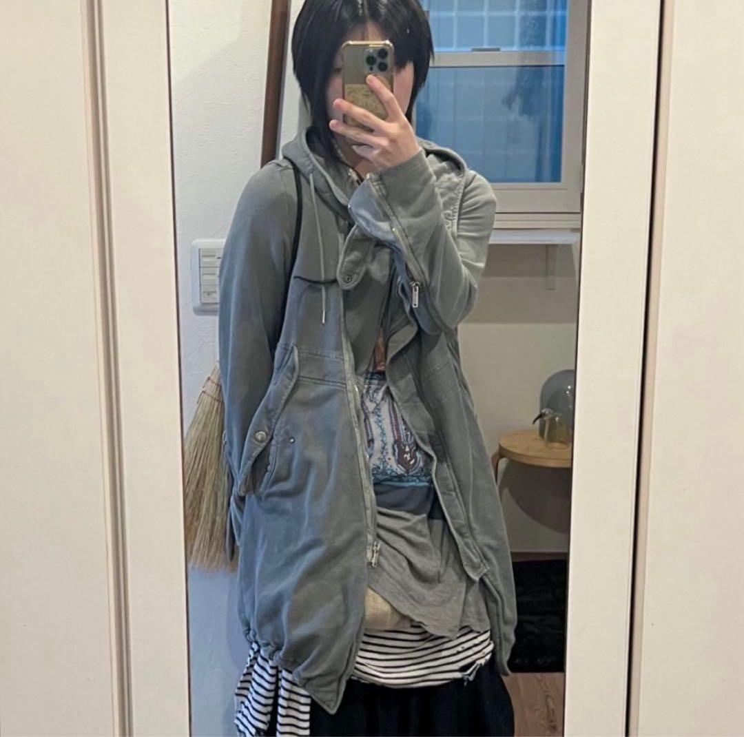 海月着用 DIESELコートy2kグランジLGB古着アーカイブダークコア希少