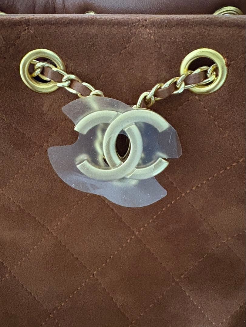 ス*ン様 CHANEL ブラウン スエード バッグ