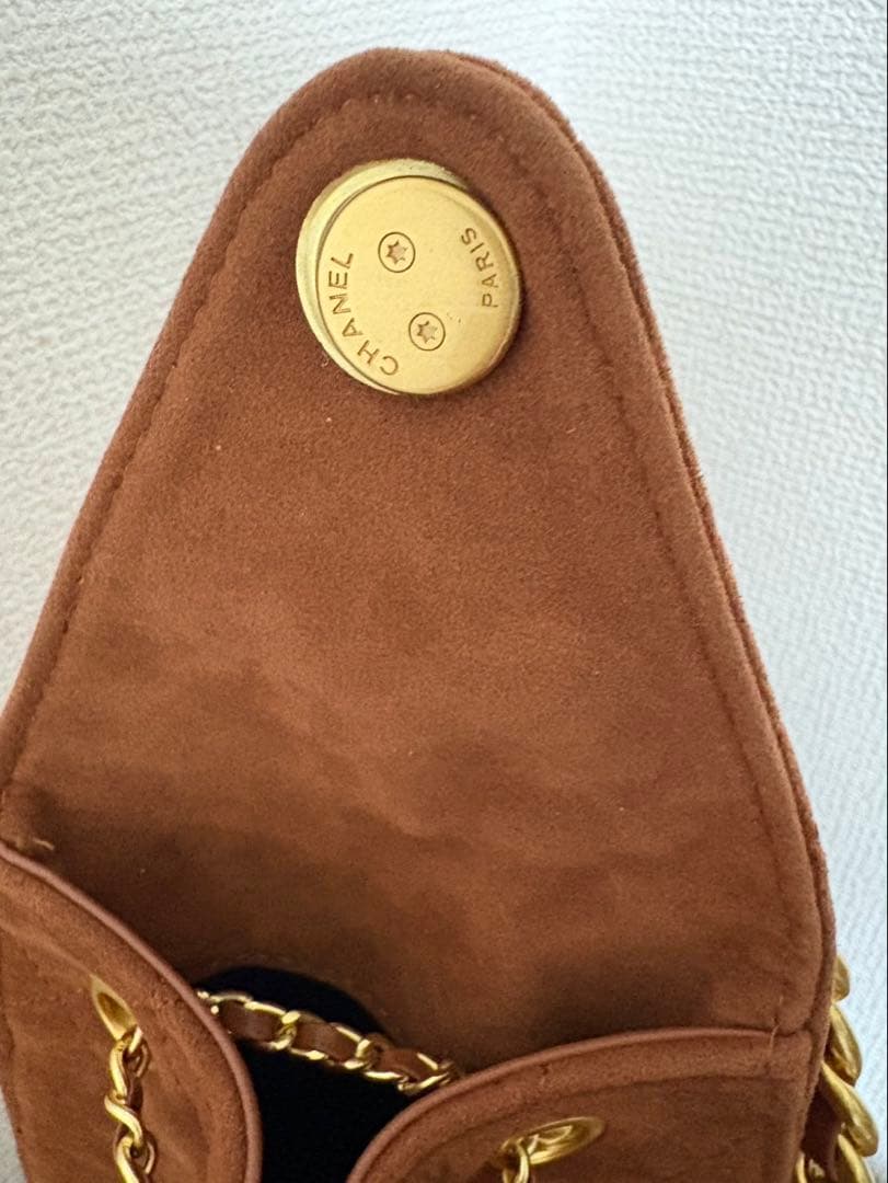 ス*ン様 CHANEL ブラウン スエード バッグ