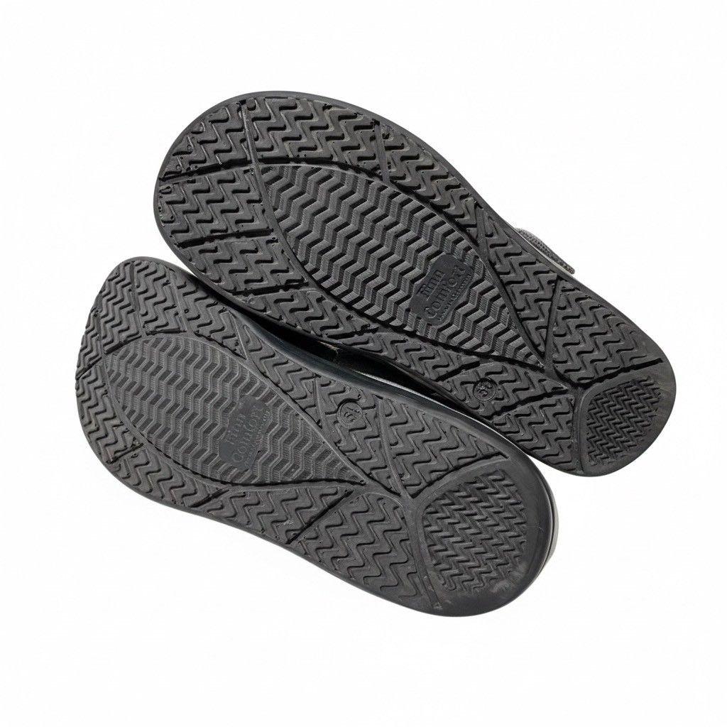 Finn Comfort ウォーキングシューズ ベルクロ　ハドソン　グレー