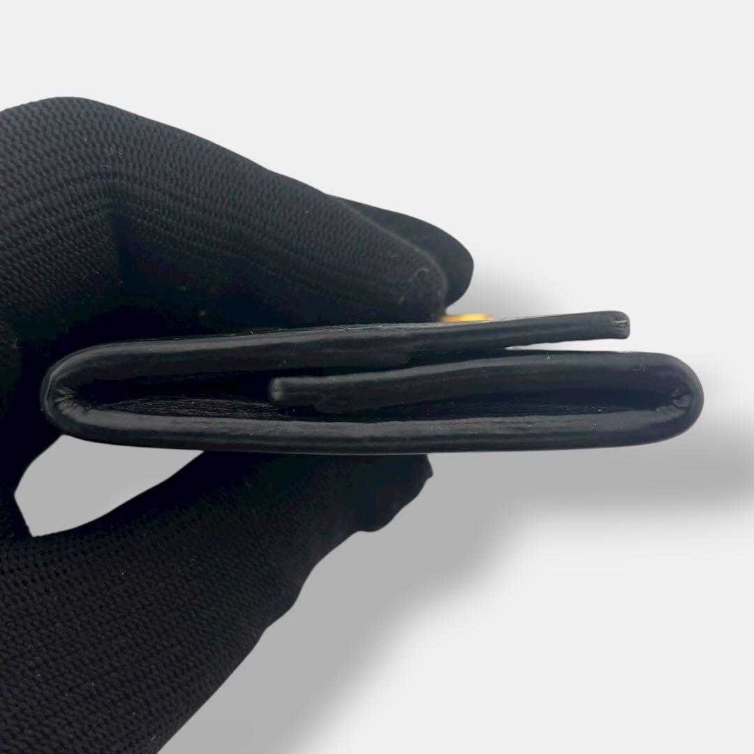 良品 グッチ GGマーモント ケース 473959 レザー ブラック