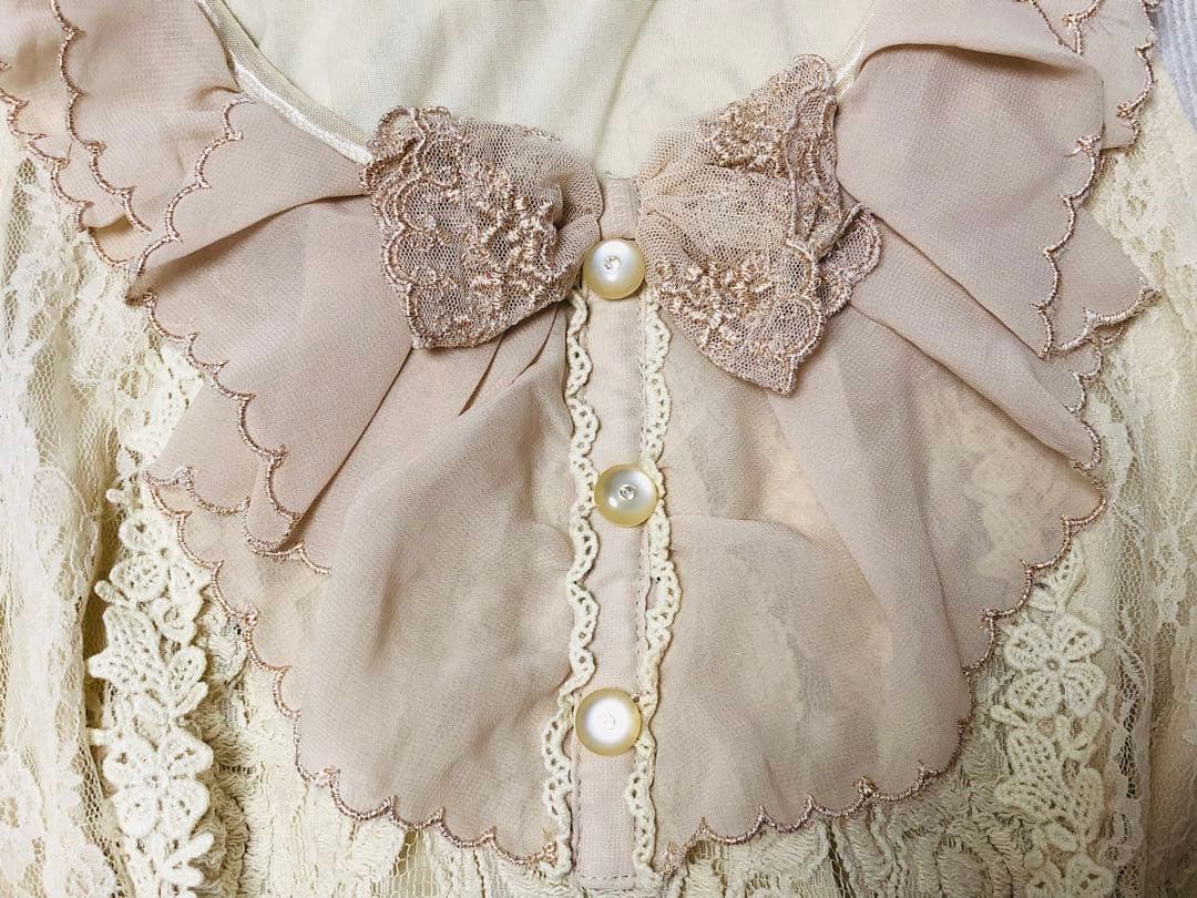 希少axes femmeビッグリボンフリチュニック　ミニワンピース　リズリサ姫系