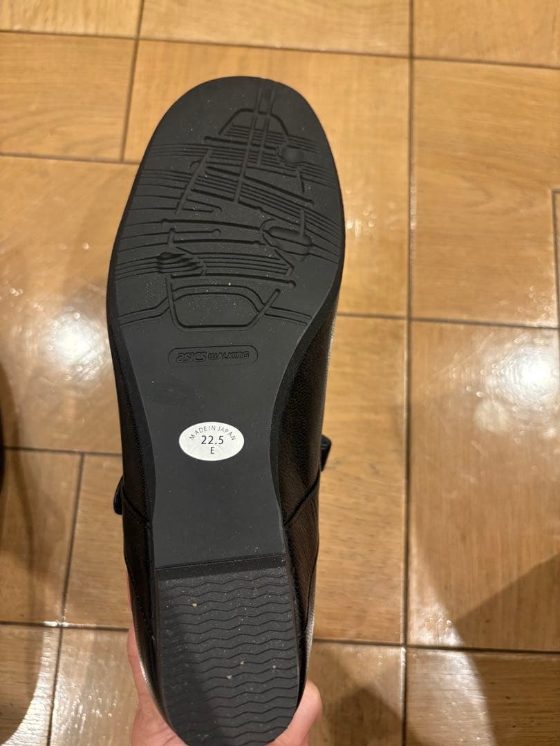 f*0様 asics アシックスウォーキング　ペダラ22.5cm ブラック