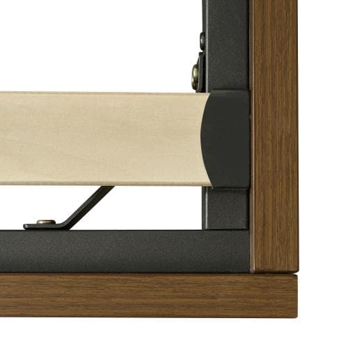 新作】ダブル.べッド ウォールナット色 収納付き コンセント付き USBポート付