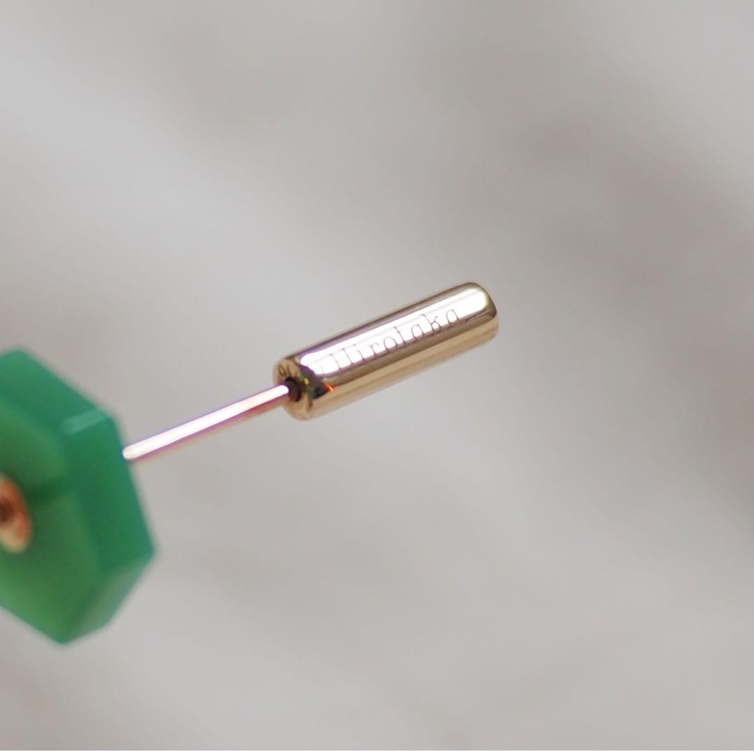 Hirotaka（ヒロタカ）　SPEAR（スピア） ピアス/クリソプレーズ