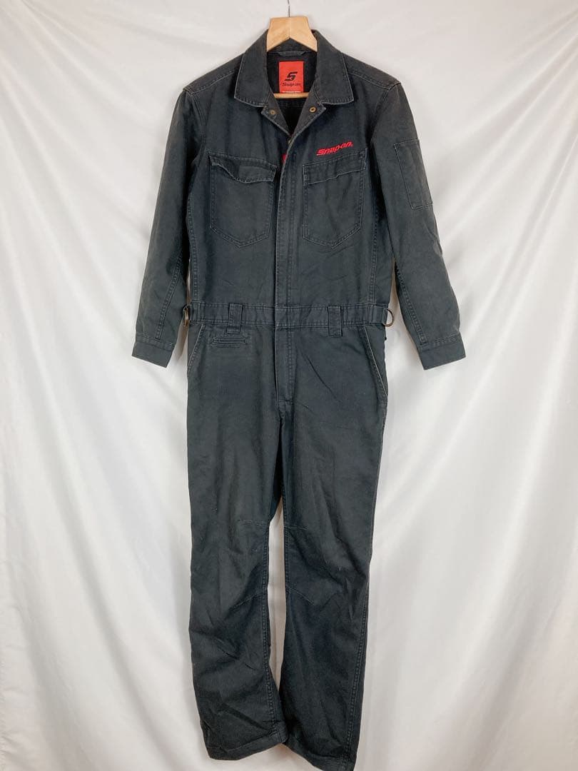 Snap-on　スナップオン　つなぎ　作業着　黒　M　刺繍　B1829