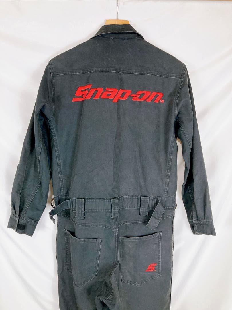 Snap-on　スナップオン　つなぎ　作業着　黒　M　刺繍　B1829