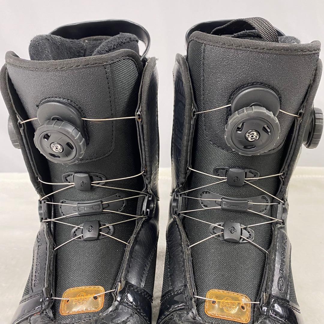 【美品】ZUMA スノボブーツ　25.5㎝ ダブルBOA ブラック　簡単
