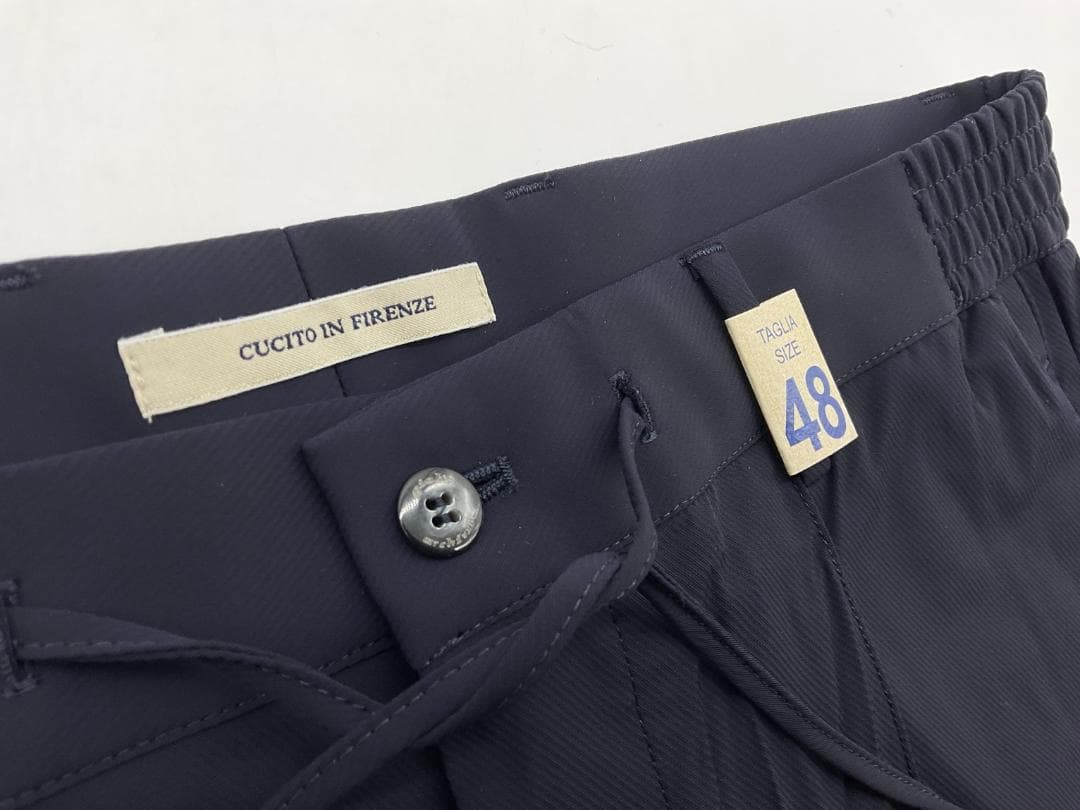 新品 giab's ARCHIVIO 永久クリースストレッチスラックスパンツ48