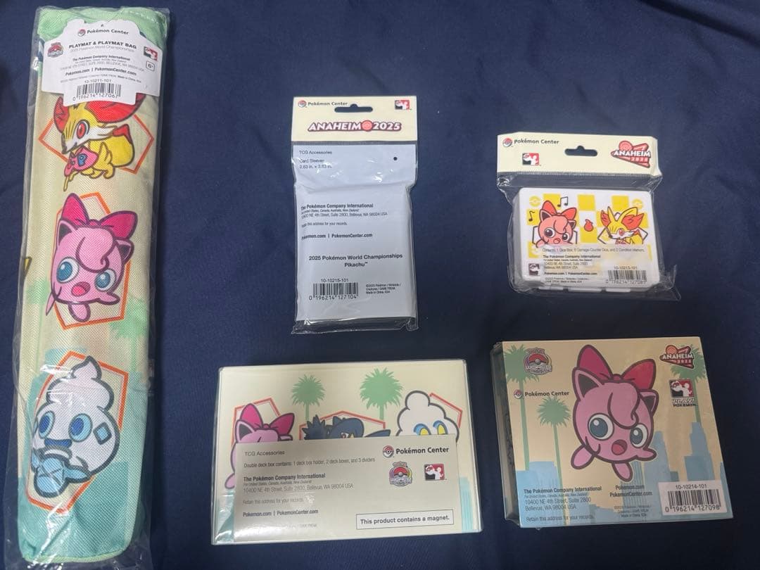 WCS2025 ポケカサプライ　5点セット　アナハイム