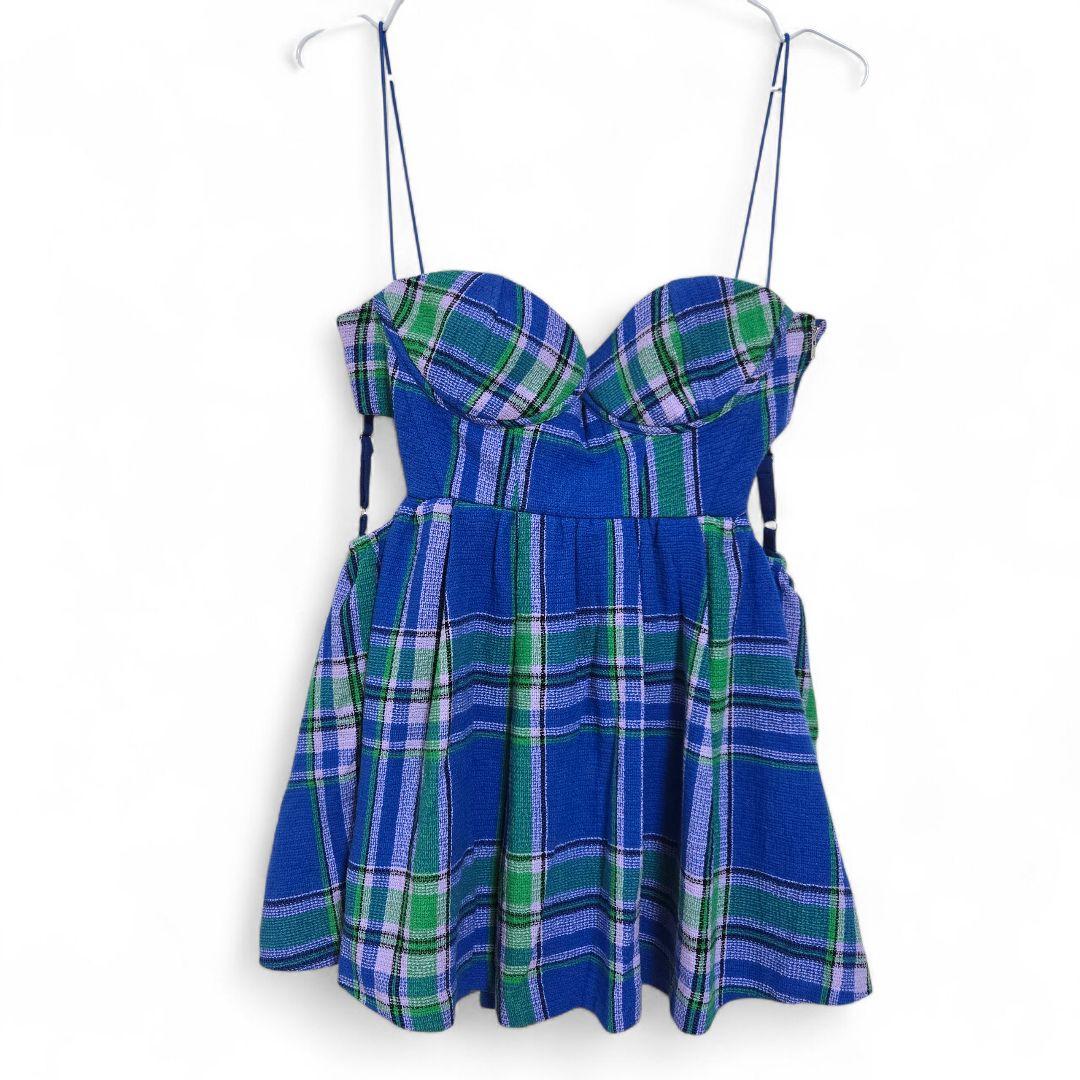 美品 完売 MAISON SPECIAL チェック ツイード ビスチェ F