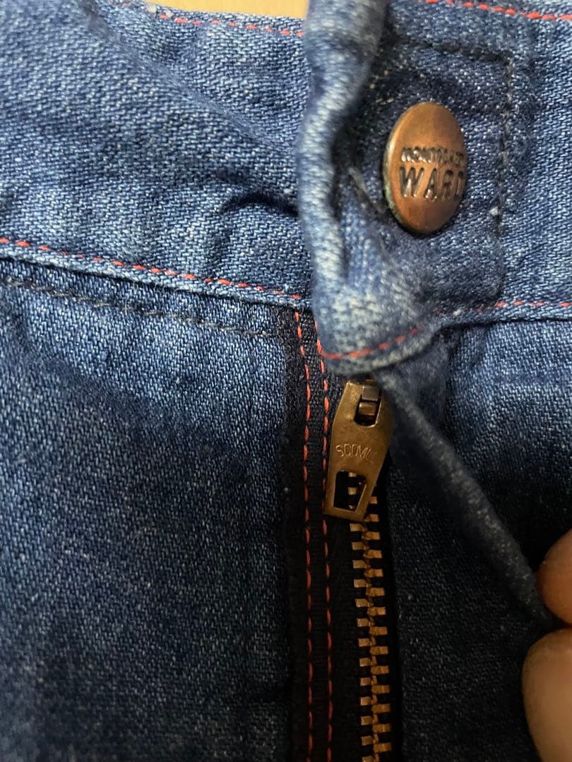 モンゴメリーワード　ヴィンテージ　ペインターパンツ　70s 古着　裏地あり