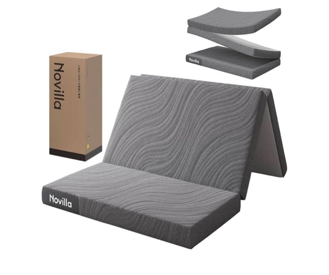 マットレス ダブル 折りたたみ 厚さ10cm ベッドマット 敷布団140x195