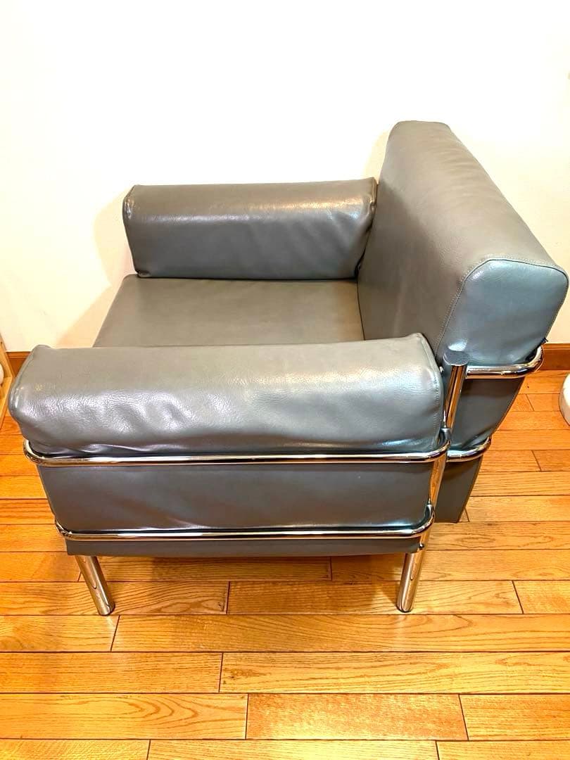 innovator イノベーター パルピット 一人用ソファ レザー仕様 グレー