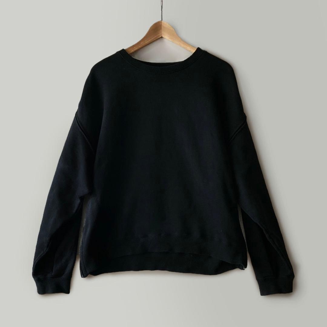 YOKE　OVERSIZED PIPING SWEAT　黒 3