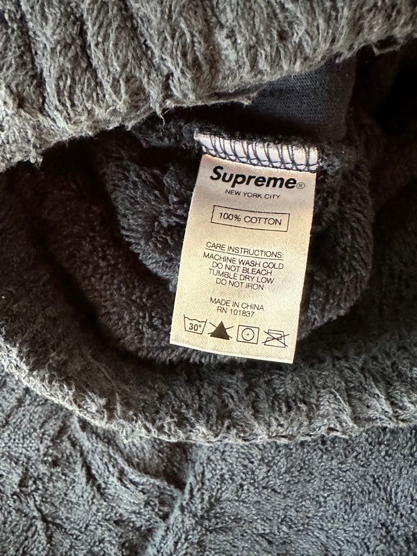 Supreme ネイビー ショートパンツ　パイル地　タオル地　シュプリーム