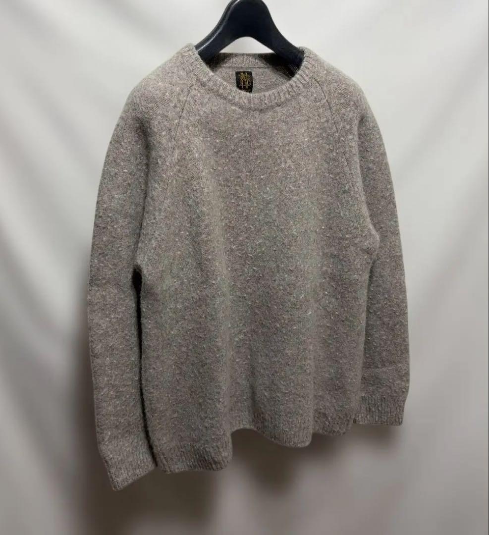 BATONER バトナー　ナッピングウールニット　グレージュ　サイズ3