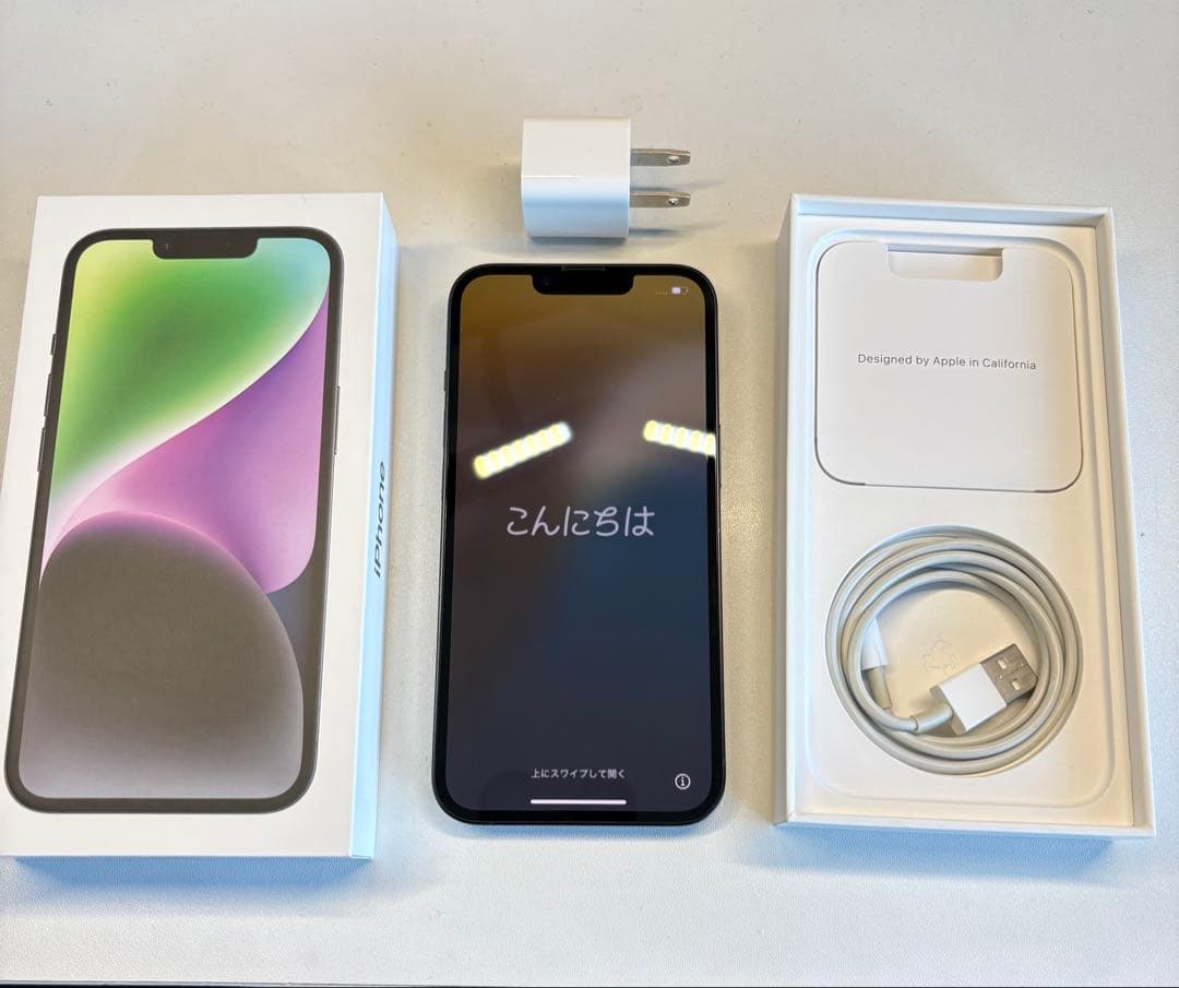 L*a様 【美品】 iPhone14 128GB 本体 SIMフリー ミッドナイ