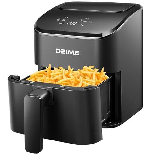 DEIME エアフライヤー2.5L、スマートタッチ小型ミニエアフライヤー、ミニA