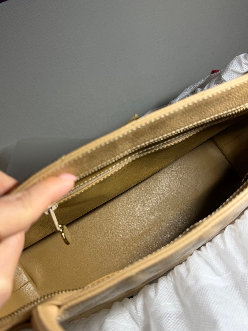 CHANEL ベージュ 復刻トートキャビアスキン トート/ハンドバッグ