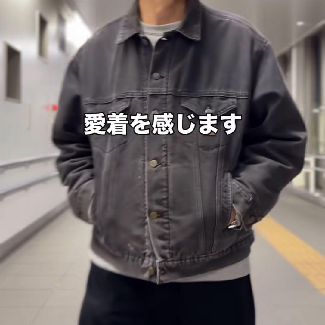 【希少】カーハート ダックトラッカージャケット XL ブラック 黒 フェード