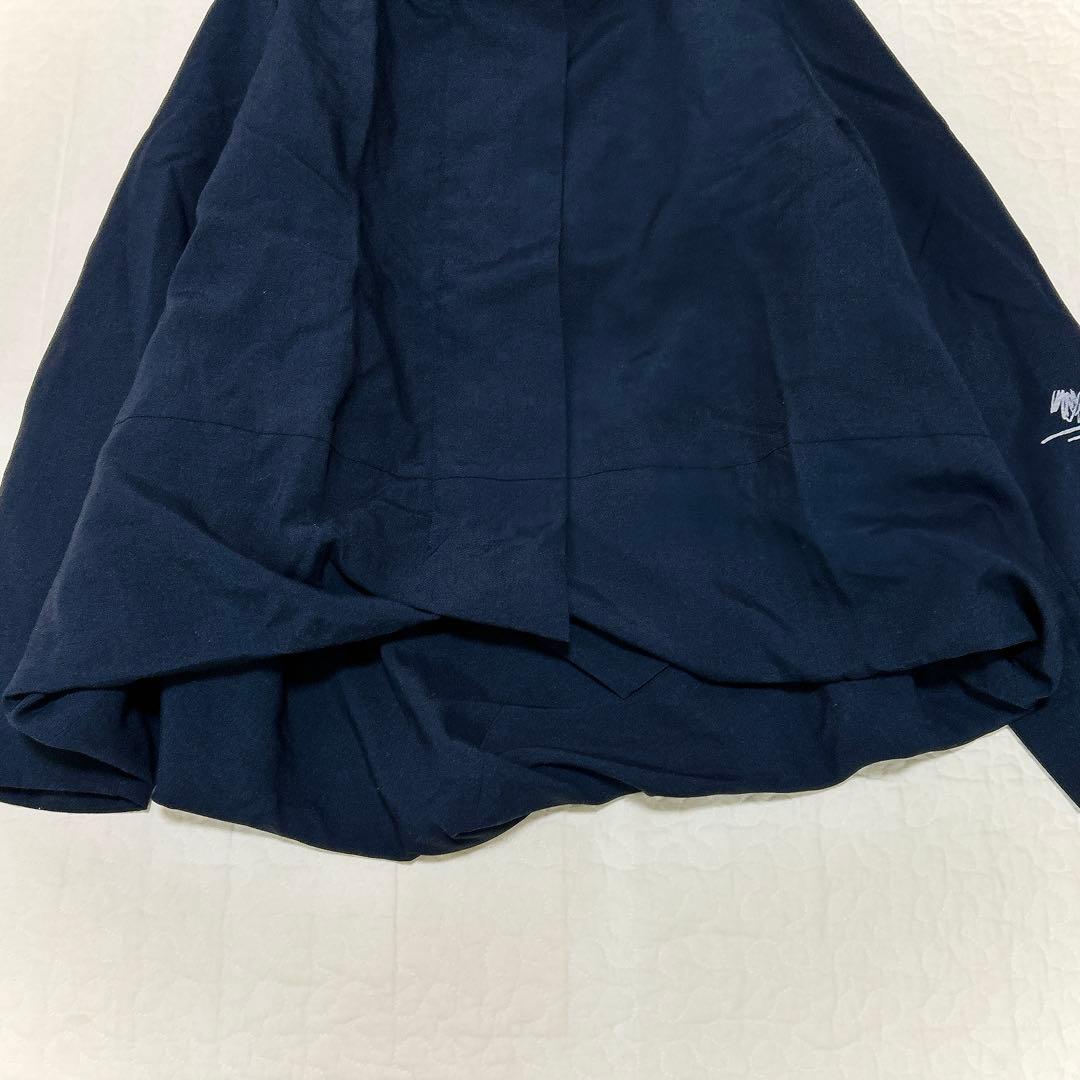 芽風 定価6.9万 近年 ロゴタフタ ジャケット アウター ネイビー 38