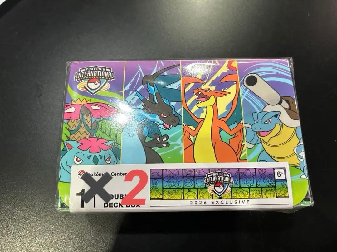 【海外公式】EUIC ロンドン ポケモンセンター限定 ダブルデッキケース 御三家
