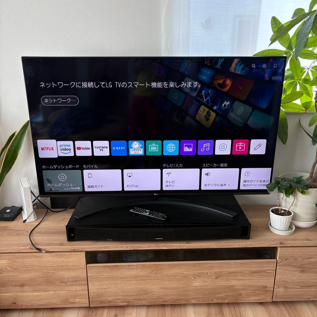 【送料込】LG 55型　4Kチューナー内蔵 液晶テレビ 55SM8100PJB