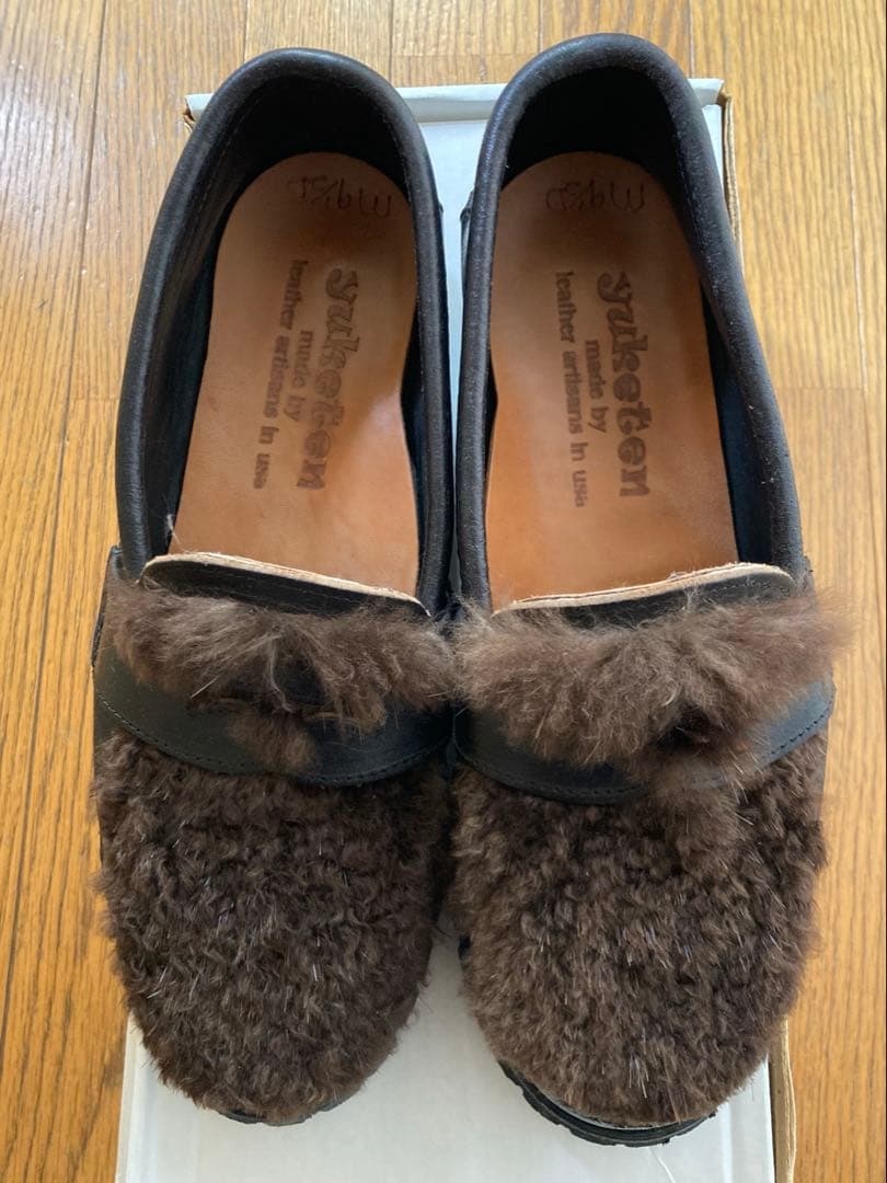 美品　yuketen ユケテン　ビーバーローファー